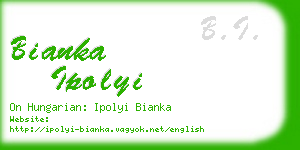 bianka ipolyi business card